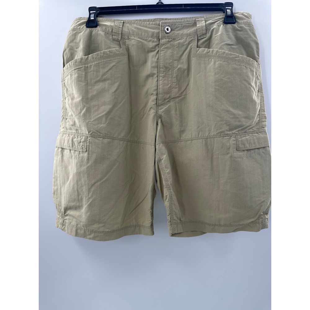 The North Face Mens Khaki Tan Cargo Shorts Size 36 Hiking Outdoor Casual